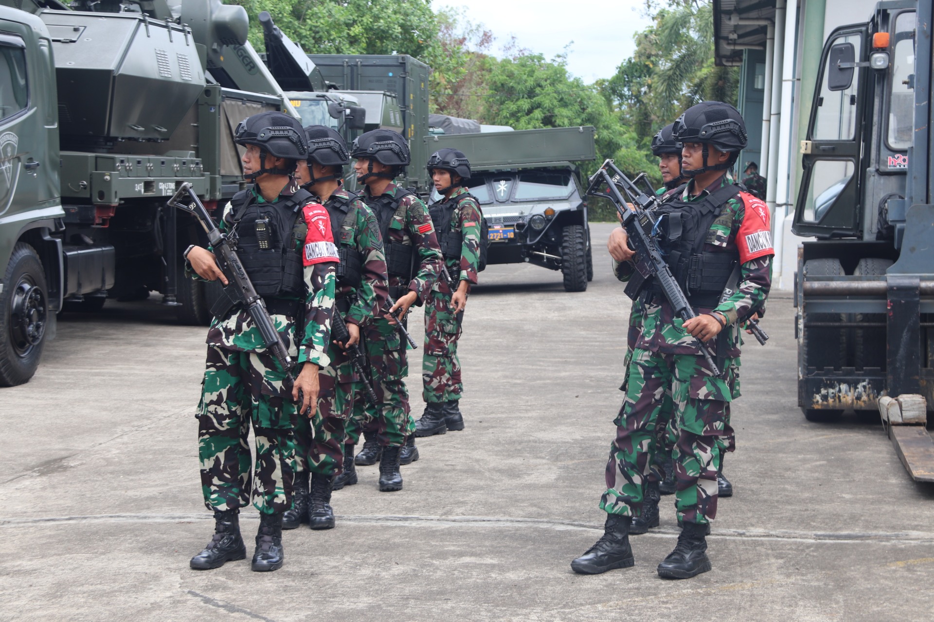 Foto pendukung Latihan rutin yang di lakukan divisi hanud pasgat guna mengasah kemampuan