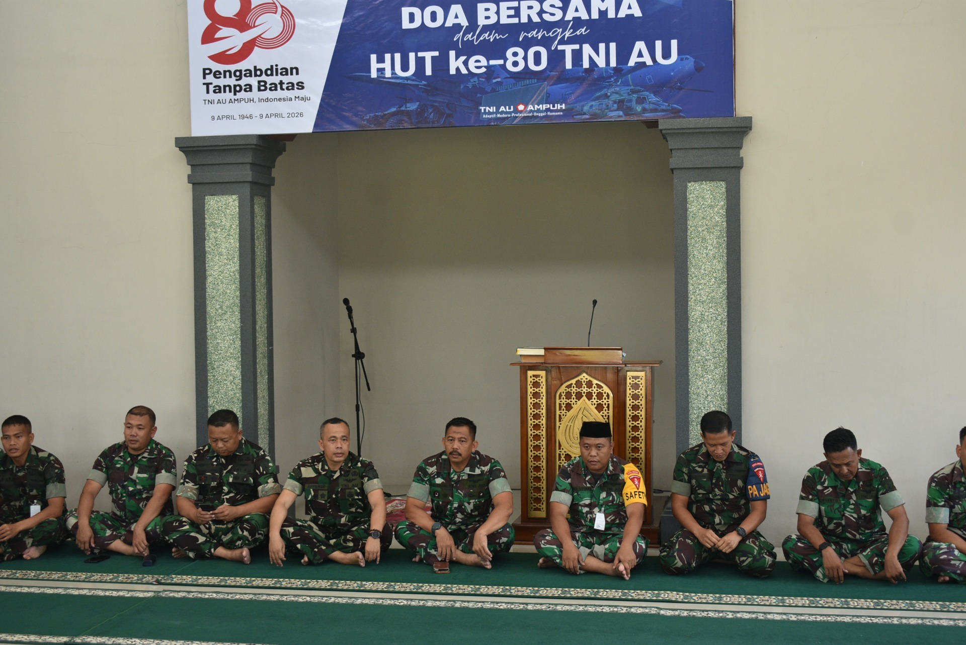 Foto pendukung Doa bersama dalam rangka ulang tahun Hut-TNI au ke-80