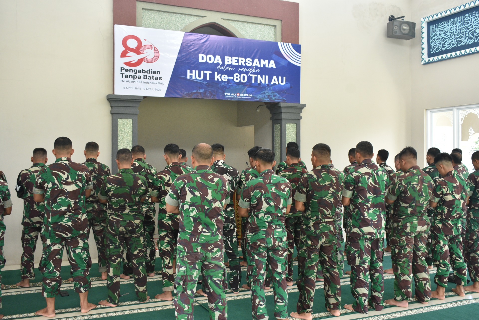 Foto pendukung Doa bersama dalam rangka ulang tahun Hut-TNI au ke-80