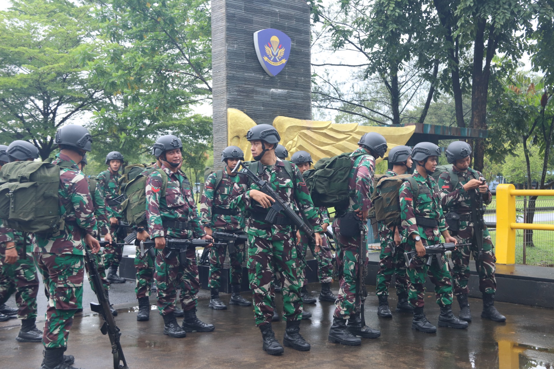 Foto pendukung Linmed and hanmars hanud pasgat guna menajaga kesiapan mental tempur prajurit